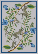 Tea Towel: Natural Linen Blend - Monkey - Image 2