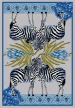 Tea Towel: Natural Linen Blend - Zebra