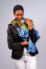 Silk Scarf: Safari Leopard, 140cm x 140cm - Image 17