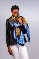 Silk Scarf: Safari Leopard, 140cm x 140cm - Image 16