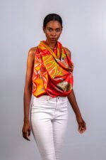 Silk Scarf: Safari Leopard, 140cm x 140cm - Image 9