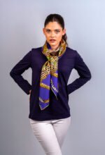 Silk Scarf: Safari Elephant, 140cm x 140cm - Image 2