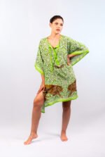 Silk Kaftan:  Luxe Leopard, Short - Image 4