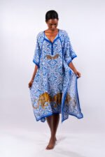 Silk Kaftan:  Luxe Leopard, Long - Image 5