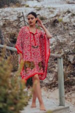 Silk Kaftan:  Luxe Leopard, Short - Image 2
