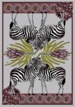 Tea Towel: Natural Linen Blend - Zebra - Image 3