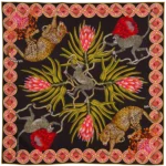 Silk Scarf: Safari Leopard, 140cm x 140cm - Image 7