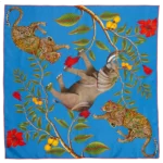 Silk Scarf: Safari Elephant, 140cm x 140cm - Image 12