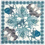Silk Scarf: Safari Zebra, 140cm x 140cm - Image 17
