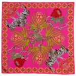 Silk Scarf: Safari Zebra, 140cm x 140cm - Image 9