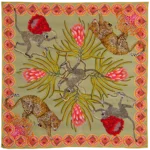 Silk Scarf: Safari Leopard, 140cm x 140cm - Image 6