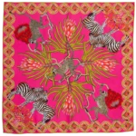 Silk Scarf: Safari Zebra, 140cm x 140cm - Image 30