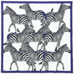 Silk Scarf: Dazzle of Zebra, 140cm x 140cm - Image 30