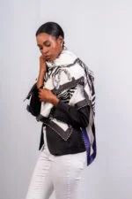 Silk Scarf: Dazzle of Zebra, 140cm x 140cm - Image 27