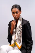 Silk Scarf: Dazzle of Zebra, 140cm x 140cm - Image 19