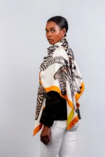 Silk Scarf: Dazzle of Zebra, 140cm x 140cm - Image 15