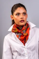 Silk Scarf: Safari Zebra, 90cm x 90cm