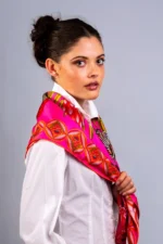 Silk Scarf: Safari Zebra, 90cm x 90cm - Image 25