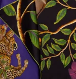 Silk Scarf: Safari Elephant, 90cm x 90cm - Image 9