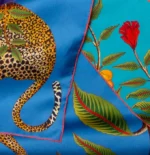 Silk Scarf: Safari Elephant, 90cm x 90cm - Image 4