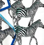 Silk Scarf: Dazzle of Zebra, 140cm x 140cm - Image 12
