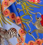 Silk Scarf: Safari Zebra, 140cm x 140cm - Image 12
