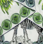 Silk Scarf: Safari Zebra, 140cm x 140cm - Image 16