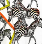 Silk Scarf: Dazzle of Zebra, 140cm x 140cm - Image 20