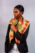 Silk Scarf: Safari Leopard, 90cm x 90cm - Image 8