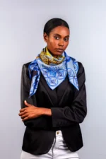 Silk Scarf: Safari Leopard, 90cm x 90cm - Image 4