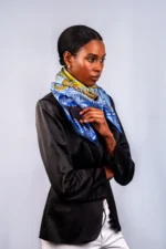 Silk Scarf: Safari Leopard, 90cm x 90cm - Image 3