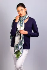 Silk Scarf: Safari Zebra, 140cm x 140cm - Image 15