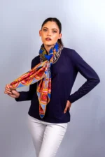 Silk Scarf: Safari Zebra, 140cm x 140cm - Image 10