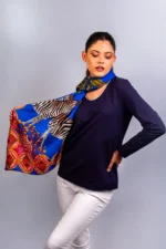 Silk Scarf: Safari Zebra, 140cm x 140cm - Image 11