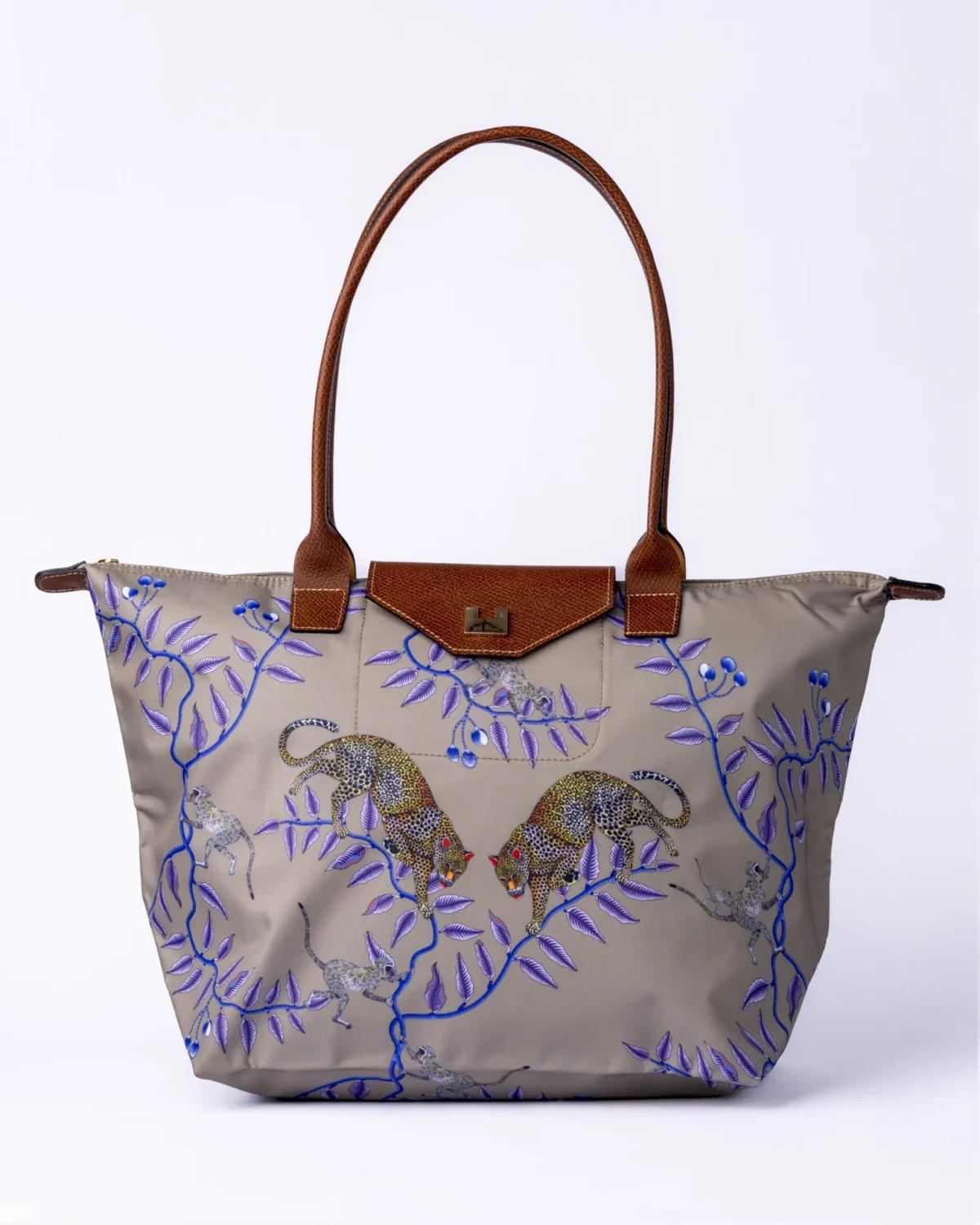 Safari Tote: Leopard - Sahara Sand - Image 1