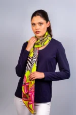 Silk Scarf: Safari Zebra, 140cm x 140cm - Image 20