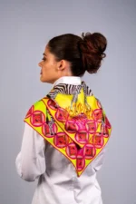 Silk Scarf: Safari Zebra, 90cm x 90cm - Image 8