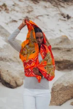 Silk Scarf: Safari Leopard, 140cm x 140cm - Image 11