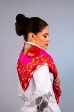 Silk Scarf: Safari Zebra, 90cm x 90cm - Image 26