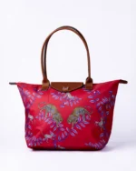 Safari Tote: Leopard - Red