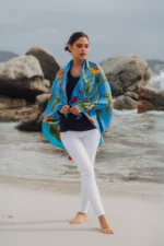 Silk Scarf: Safari Elephant, 140cm x 140cm - Image 9
