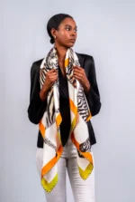 Silk Scarf: Dazzle of Zebra, 140cm x 140cm - Image 16