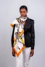 Silk Scarf: Dazzle of Zebra, 140cm x 140cm - Image 17