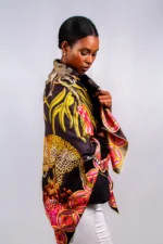 Silk Scarf: Safari Leopard, 140cm x 140cm - Image 2