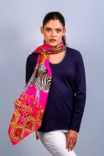 Silk Scarf: Safari Zebra, 140cm x 140cm - Image 26