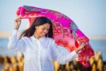 Silk Scarf: Safari Zebra, 140cm x 140cm - Image 5